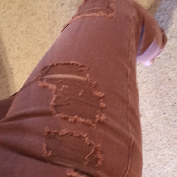 American Eagle super stretch Tomgirl distressed jeans size 6 regular - Picture 7 of 17